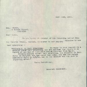 Soldier packet page