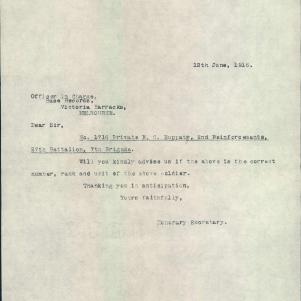 Soldier packet page