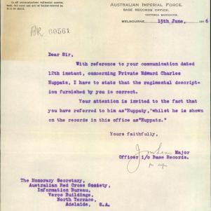 Soldier packet page