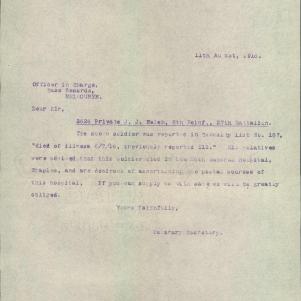 Soldier packet page