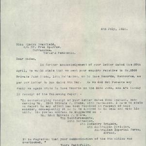 Soldier packet page