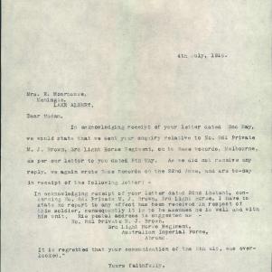 Soldier packet page