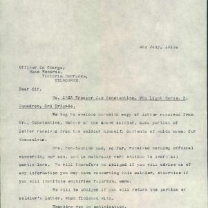 Soldier packet page