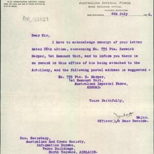 Soldier packet page