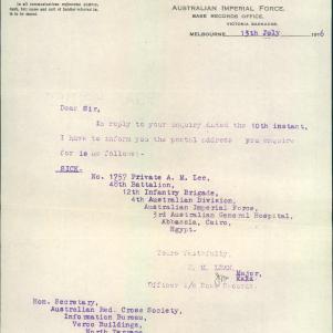 Soldier packet page