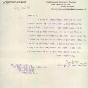 Soldier packet page