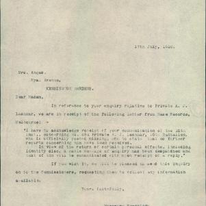 Soldier packet page