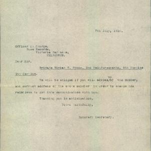 Soldier packet page