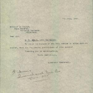 Soldier packet page