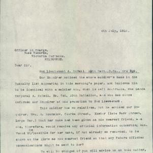 Soldier packet page