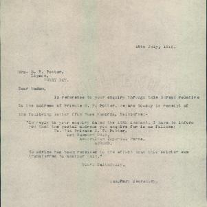 Soldier packet page