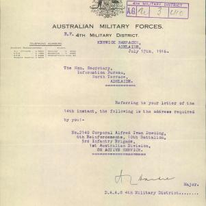 Soldier packet page