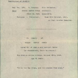 Soldier packet page