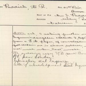 Soldier packet page