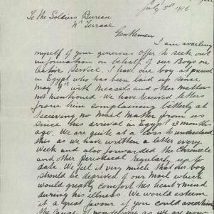 Soldier packet page