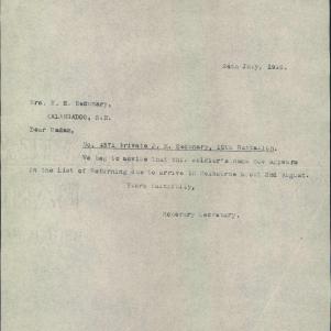 Soldier packet page