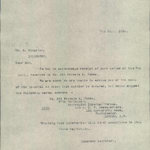 Soldier packet page