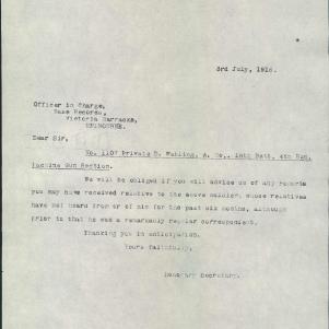 Soldier packet page