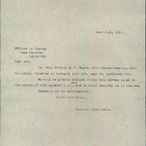Soldier packet page