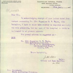 Soldier packet page
