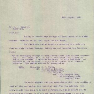 Soldier packet page