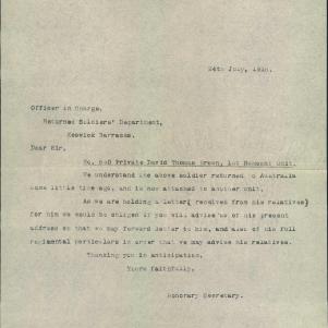 Soldier packet page