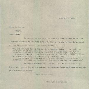 Soldier packet page