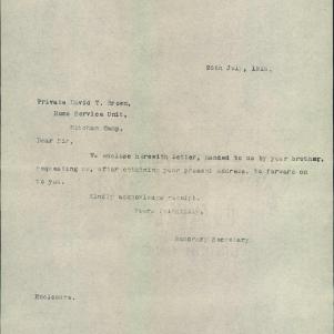Soldier packet page