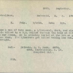 Soldier packet page