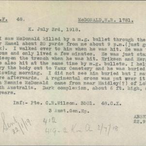 Soldier packet page