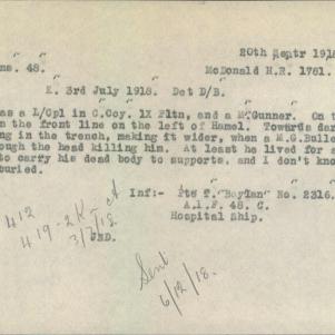 Soldier packet page