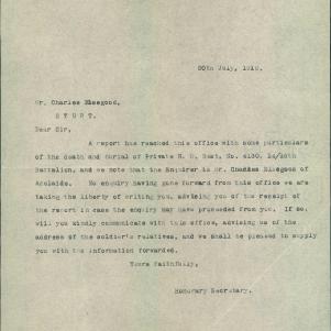 Soldier packet page