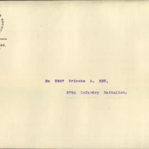 Soldier packet page