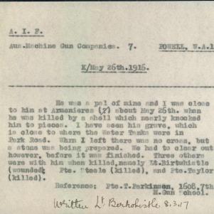 Soldier packet page