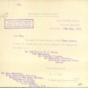 Soldier packet page