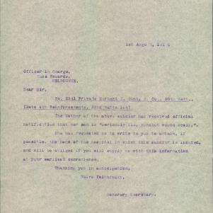 Soldier packet page