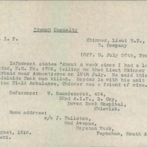 Soldier packet page