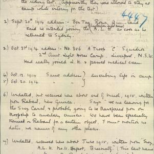 Soldier packet page