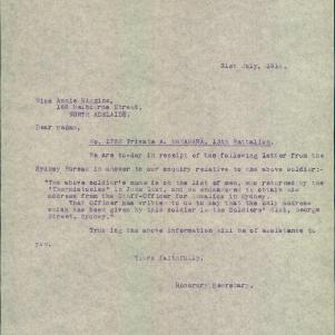 Soldier packet page