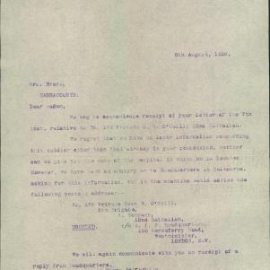 Soldier packet page