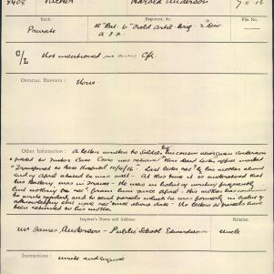 Soldier packet page