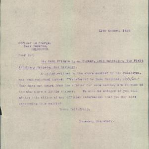 Soldier packet page