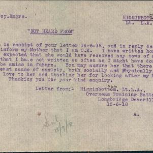 Soldier packet page