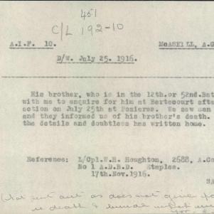 Soldier packet page