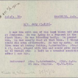 Soldier packet page