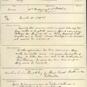 Soldier packet page