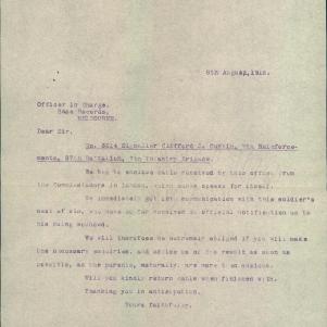 Soldier packet page