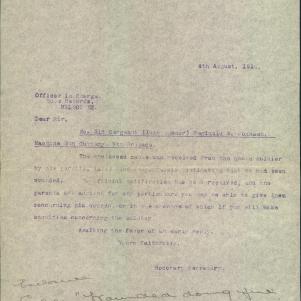 Soldier packet page
