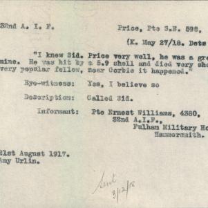 Soldier packet page