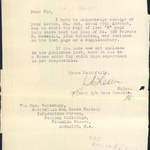 Soldier packet page
